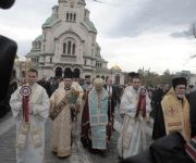 27.10.2012г. Посрещане на атонската икона на Божията майка – „Достойно есть“ в ПКСХП „Св. Александър Невски“, последвано от Велика вечерня 
