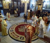 27.01.2019 г. - 14 Неделя след Неделя подир Въздвижение – на Йерихонския слепец. Архиерейска света Литургия, катедрален храм „Успение Богородично“, град Пазарджик.
