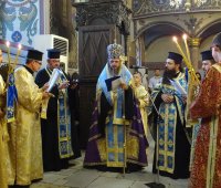 13.08.2019 г.- Вечерня с Молебен канон на Пресвета Богородица в град Пазарджик.