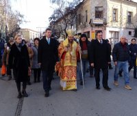 06.01.2020 г. - Архиерейска света Литургия и Велик водосвет за Богоявление в град Пазарджик.