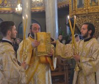 01.03.2020 г. - Неделя Сиропустна ( Сирни заговезни ). Архиерейска света Литургия в митрополитския храм „Св. вмчца Марина”, град Пловдив.