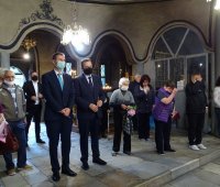 21.05.2020 г. - Архиерейска света Литургия за св. св. Константин и Елена и молебен за празника на град Пазарджик.